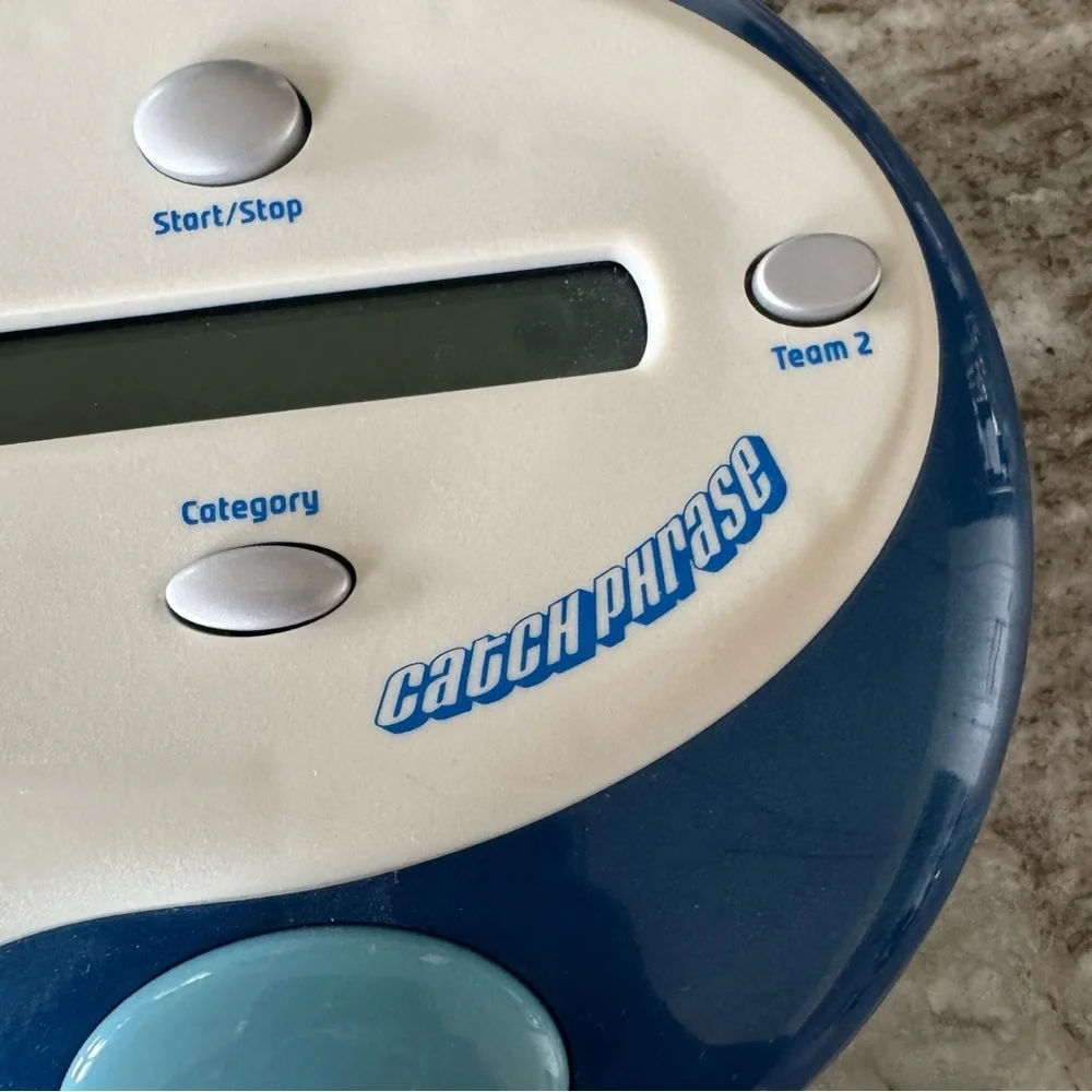 Catch Phrase Blue and White Handheld Console with Sleek Design